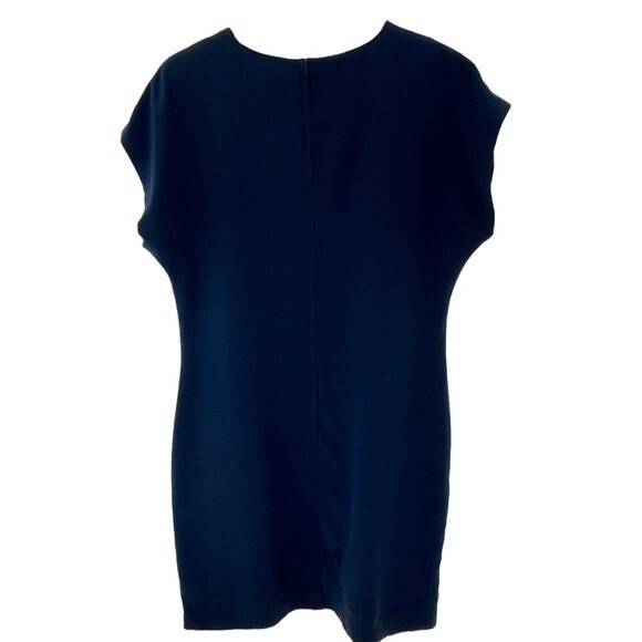 Antonia Collection Dress Blue Silk Shift - Picture 5 of 5